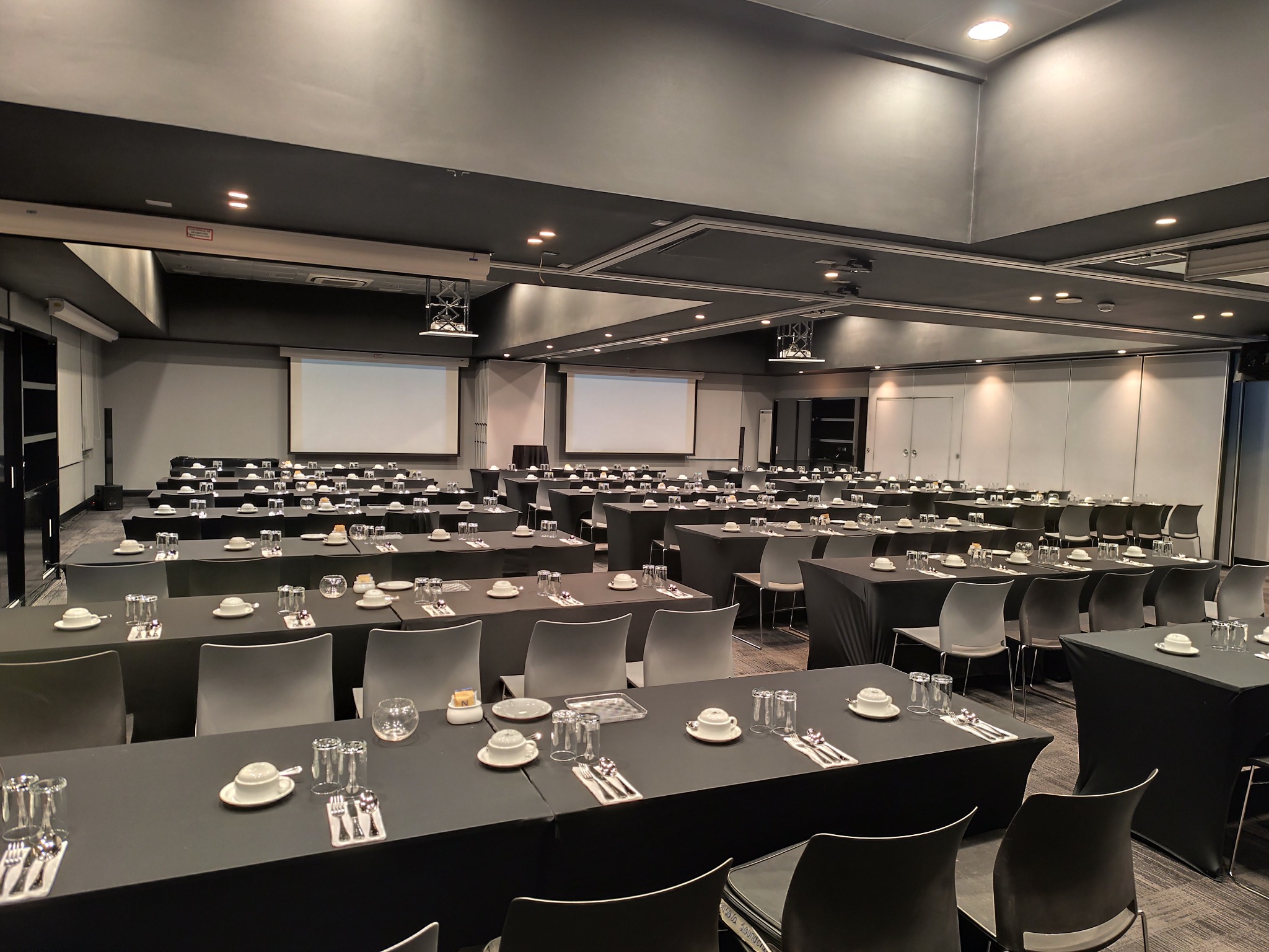Sala corporativa preparada