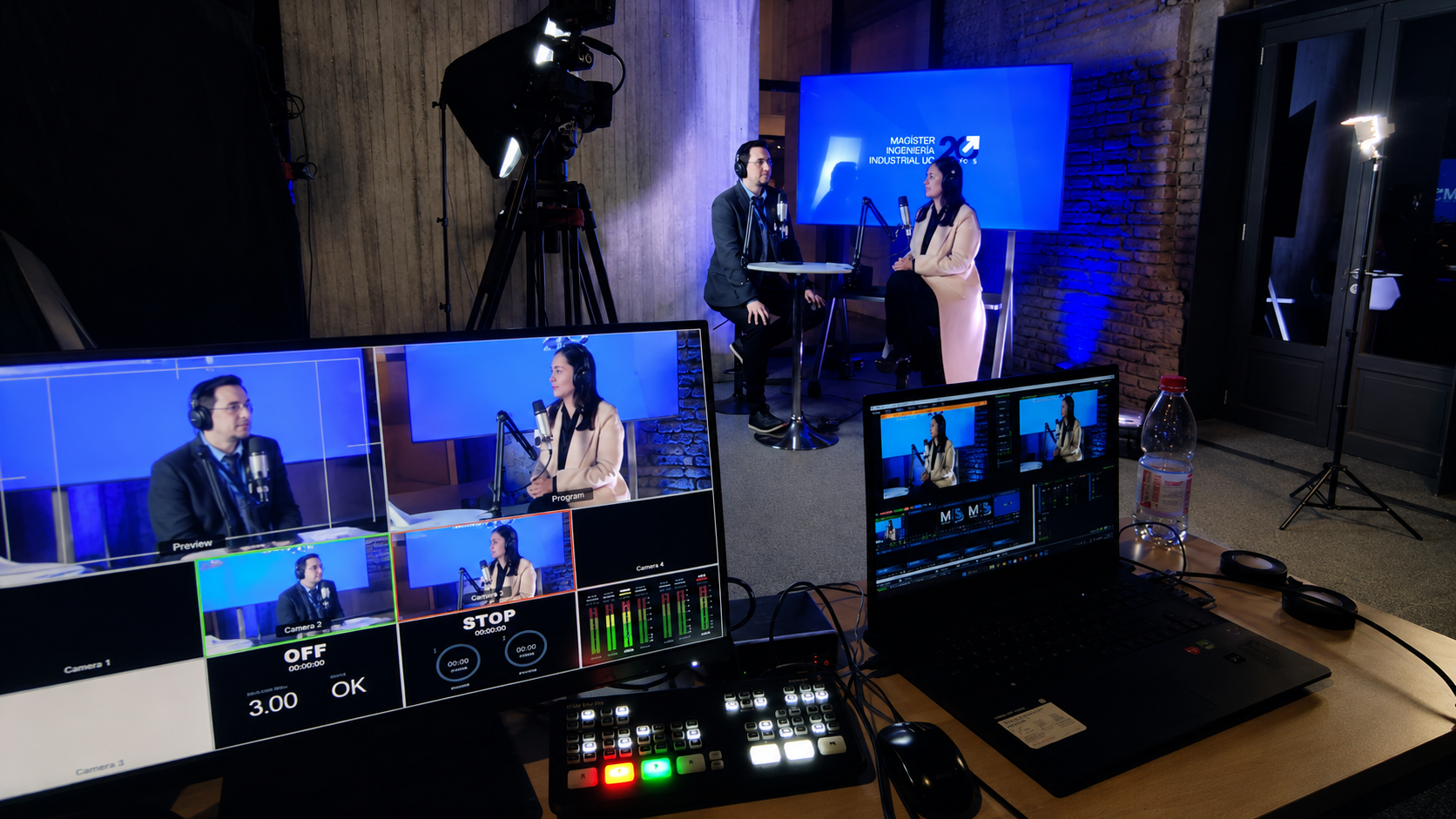 Producción audiovisual, podcast y control de realización VideoMediaPro